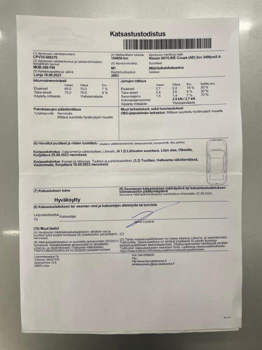 NISSAN Skyline 2003