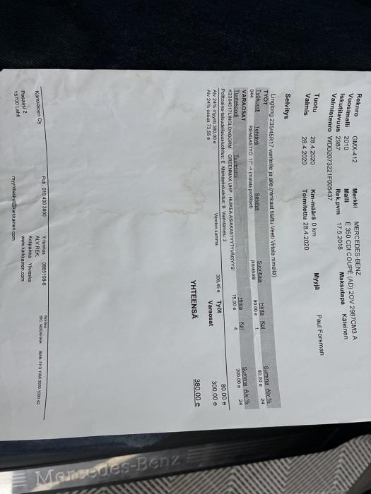 MERCEDES-BENZ E 2010