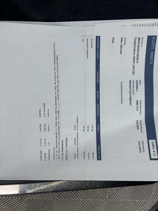 MERCEDES-BENZ E 2010