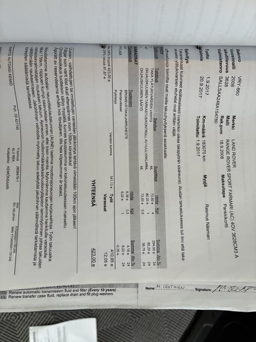 LAND ROVER Range Rover Sport 2008