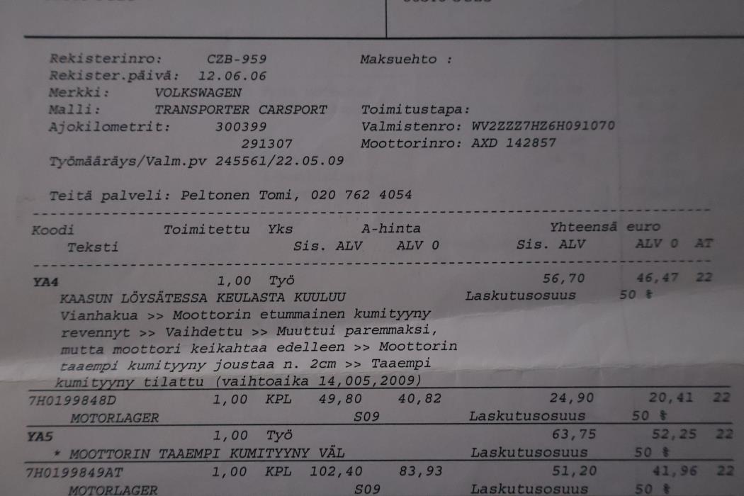 VOLKSWAGEN Transporter 2006