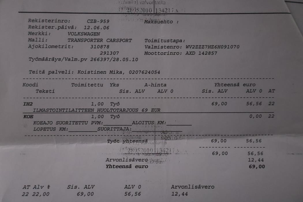 VOLKSWAGEN Transporter 2006