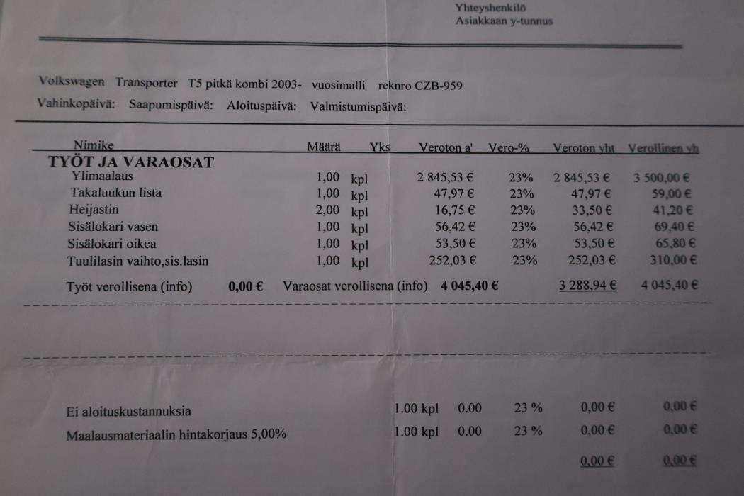 VOLKSWAGEN Transporter 2006