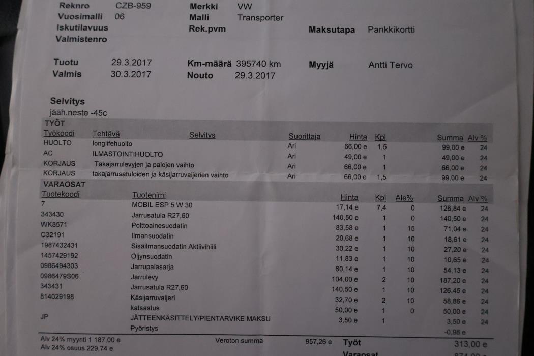 VOLKSWAGEN Transporter 2006