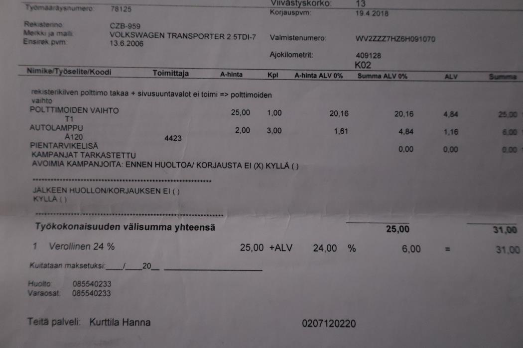 VOLKSWAGEN Transporter 2006