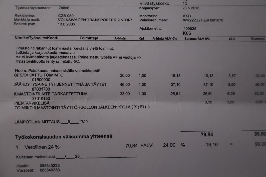 VOLKSWAGEN Transporter 2006