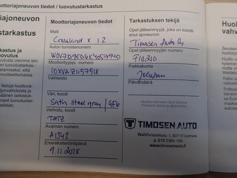 OPEL Crossland X 2018