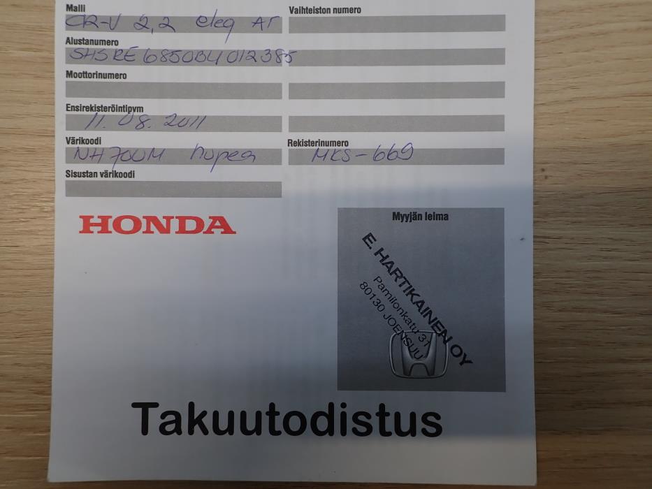 HONDA CR-V 2011