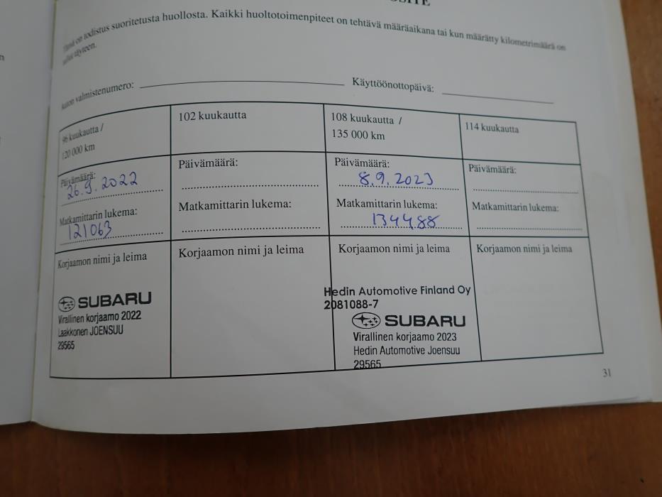 SUBARU FORESTER 2013