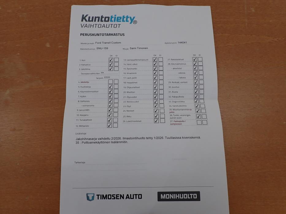 FORD Transit Custom 2016