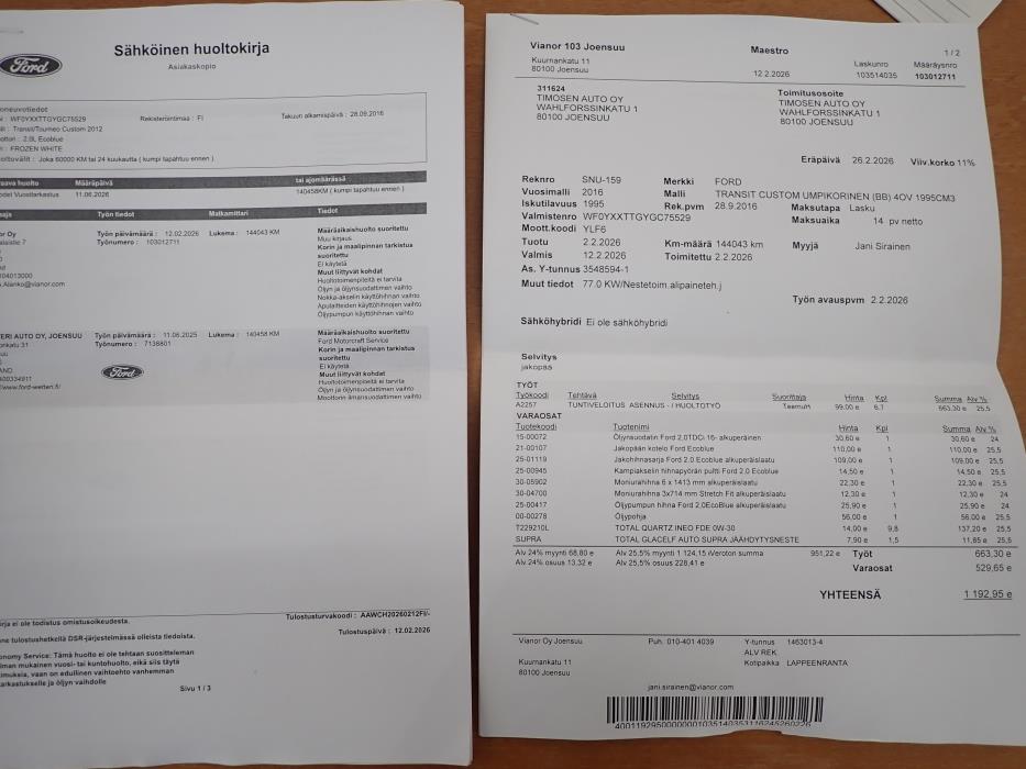 FORD Transit Custom 2016