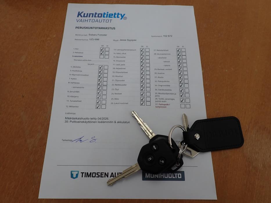 SUBARU FORESTER 2016