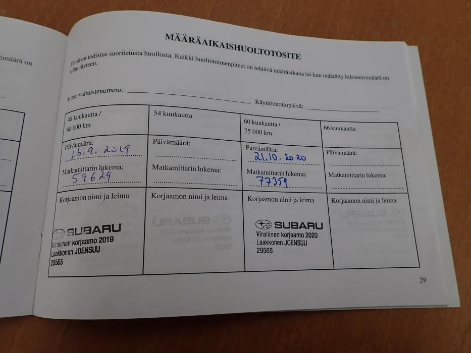 SUBARU FORESTER 2016