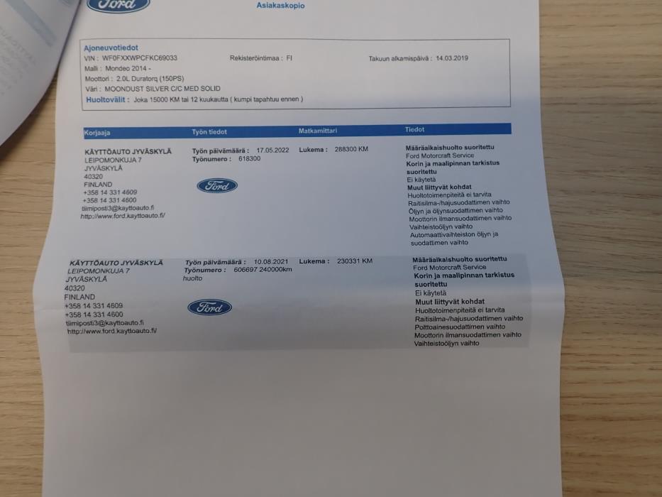 FORD MONDEO 2019