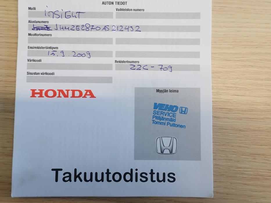 HONDA Insight 2009